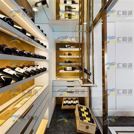 承接私人地下酒窖设计定制 不锈钢恒温酒柜设计加工