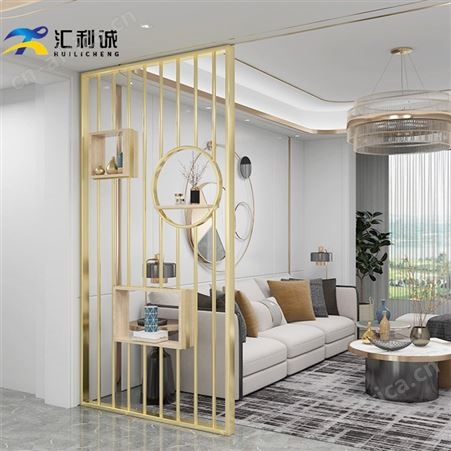 办公室半截不锈钢屏风隔断柜子 金属建材装饰工程定制