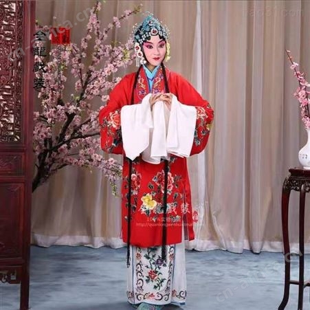 京剧越剧黄梅戏青衣水袖花旦演出服戏曲服