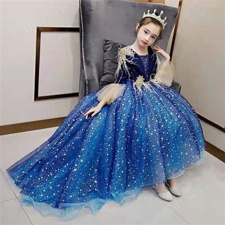 女童主持蓬蓬裙公主裙拖尾纱裙出租