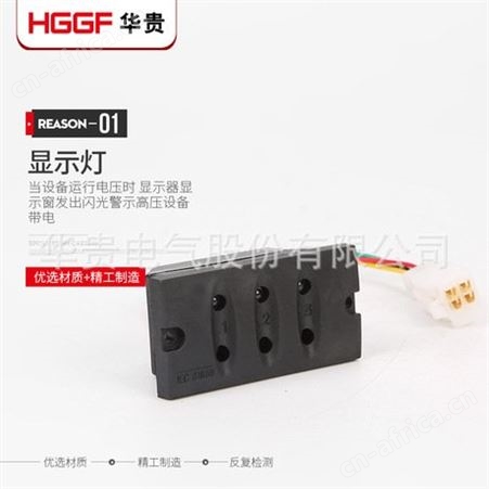 带电显示器，高压开关柜户内高压带电显示装置，T型带电显示器配套传感器，华贵电气
