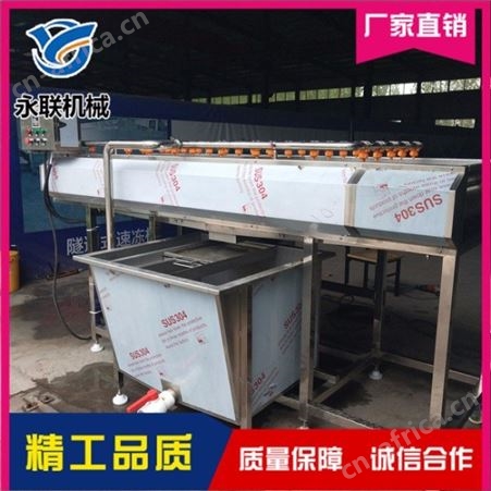 红薯紫薯全自动平行毛刷清洗机 根茎类果蔬毛刷成套清洗流水线