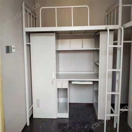 定制公寓床厂家 工地宿舍床 钢制高低床 旭峰家具 现货供应