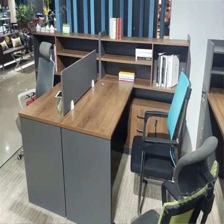 单位职员办公桌组合 天津办公家具组合 双人钢架办公桌组合 旭峰家具 