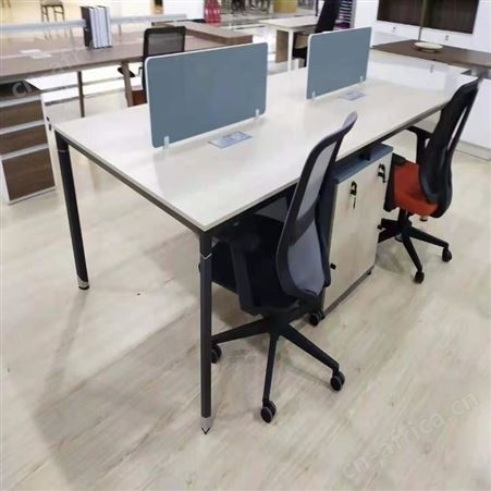 现代简约办公桌椅组合 四人位六人位组合办公桌椅 旭峰家具 上门定制