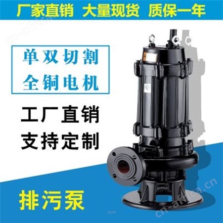 廊坊市文安县上海泉尔JYWQ/WQ15-15-1.5自动搅匀排污泵地下室潜水泵潜污泵