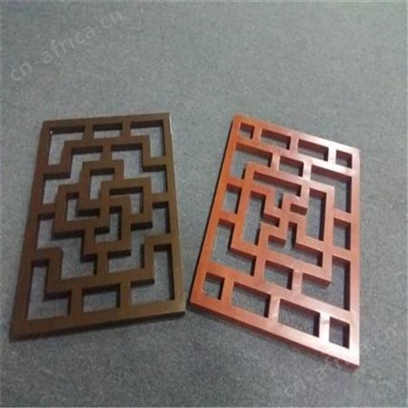 中国台湾热木纹铝窗花定制