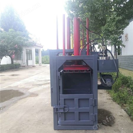 油漆桶压扁机 立式液压吨袋打包机 回收站废纸废料压块机