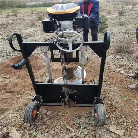 单人轻松操作植树挖坑机 CRD-ZS750挖坑机 电线杆埋植新风貌