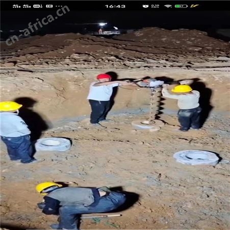大马力操作简单掏桩芯土工具 手动清桩孔延长螺旋钻