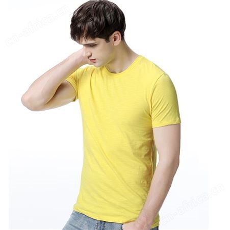 夏季纯棉圆领DIY班服短袖文化广告衫T恤定制企业活动工作服印logo