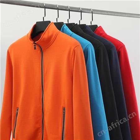 反光条拉链立领卫衣定制开衫外套工作服广告衫定做印LOGO