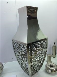 室内不锈钢组合式花盆 商场/售楼处/展厅大堂不锈钢黑钛花钵