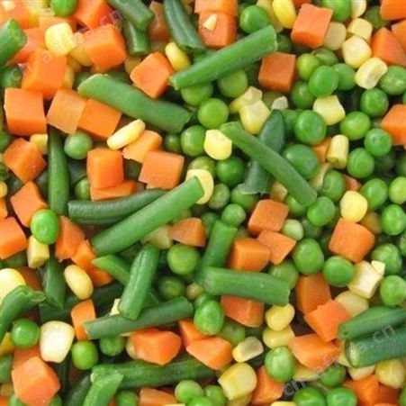 绿拓食品成品速冻混合菜 玉米粒混合青豌豆胡萝卜什锦菜炒饭原料