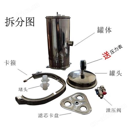 华膜304不锈钢精密袋式过滤器水处理大流量精密