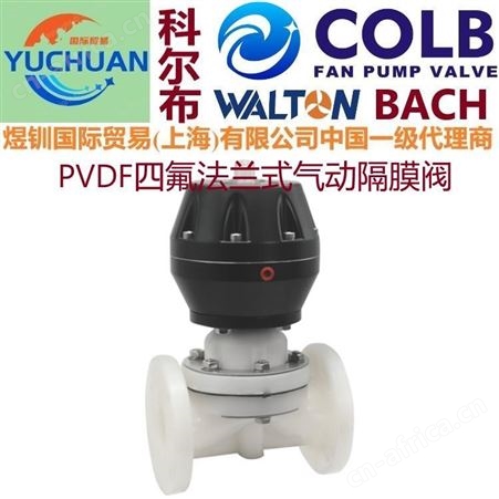 塑料PPH双由令隔膜阀，进口隔膜阀，双由令塑料隔膜阀，美国COLB科尔布隔膜阀