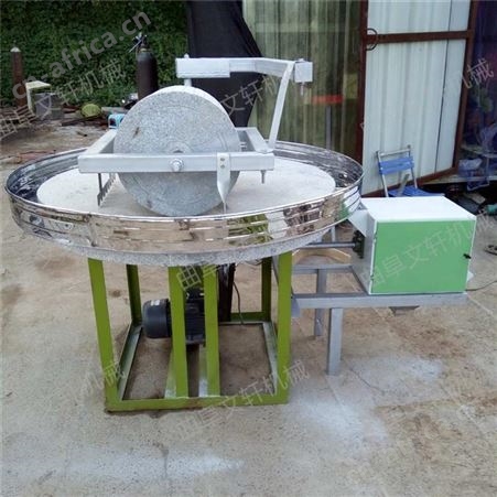 低速研磨电动石磨机 文轩石磨机 耐用质量好