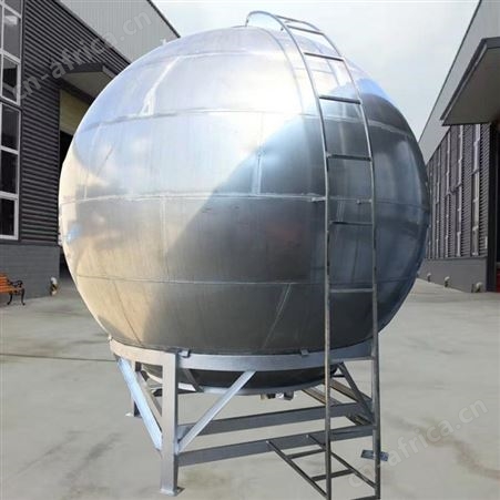 304不锈钢球形水箱 批发定做镀锌槽钢底座储存水箱厂家供应