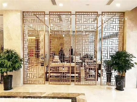 高档酒店彩色 不锈钢屏风隔断定制厂家