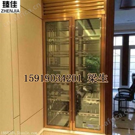 臻佳恒温不锈钢酒柜定制酒店别墅