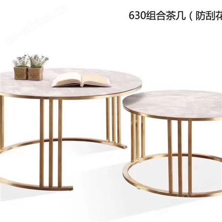 简约不锈钢钛金茶几 别墅住宅家用不锈钢黑钛茶几 源厂家茶几厂家