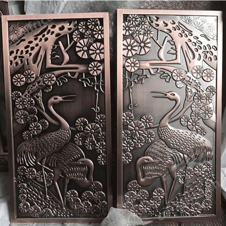 铜铝浮雕壁画背景墙 贵州物纪念品定制铝艺