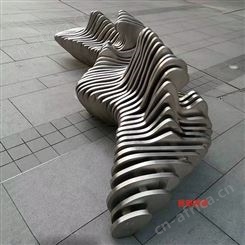 重庆商场美陈不锈钢坐凳 不锈钢树池 不锈钢树池坐凳 不锈钢花池座椅雕塑