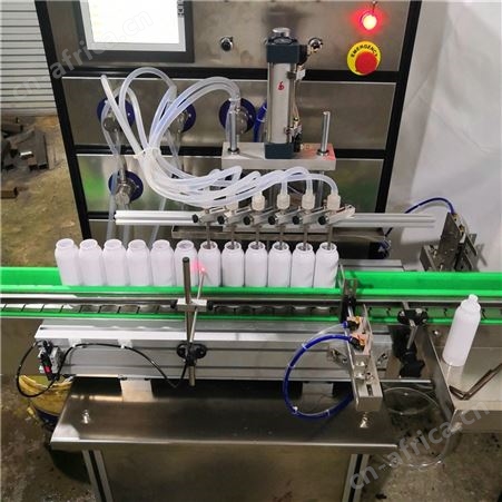 酒精定量罐装机设备 全自动小型灌装旋盖机生产线 液体灌装机工厂