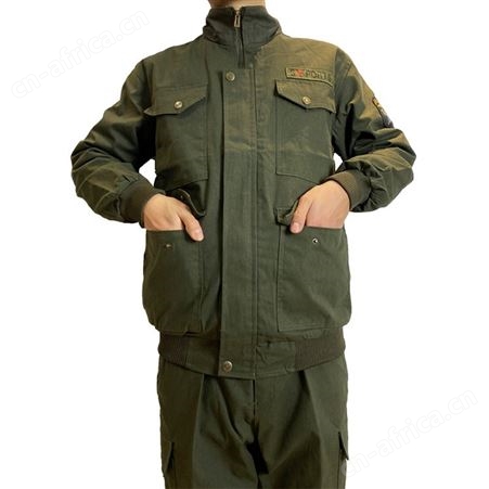 军绿工作服工厂电焊工作服套装男棉帆布工装车间汽修焊工定制工服