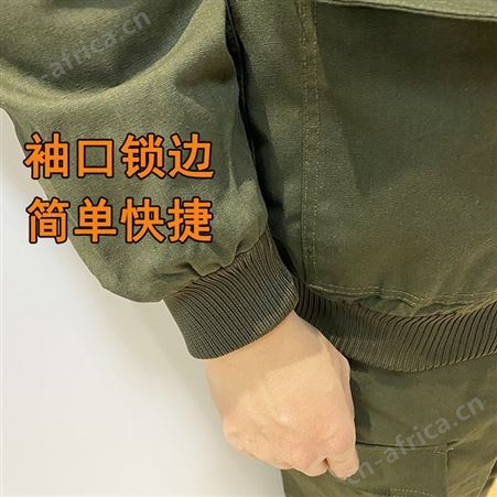 军绿工作服工厂电焊工作服套装男棉帆布工装车间汽修焊工定制工服
