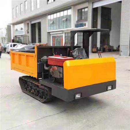 橡胶履带小型运输车 承重力强自卸搬运车 山地泥土农田爬山车
