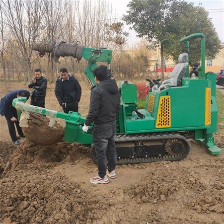 园林断根移栽起球机 林业用圆弧式移栽机 供应全新施肥种树挖树机
