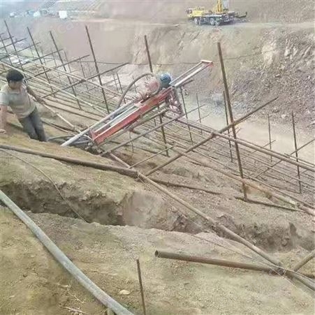 手持式小型汽油打孔机 山地隧道潜孔钻机 立柱式潜孔气电联动钻机