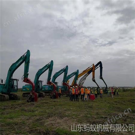 钩机带高频液压桩机 多地形高频震动打桩锤 挖机属具液压打桩机