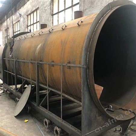 大型卧式炭化炉 1500型 用于椰壳原木稻壳竹子的炭化 支持定制