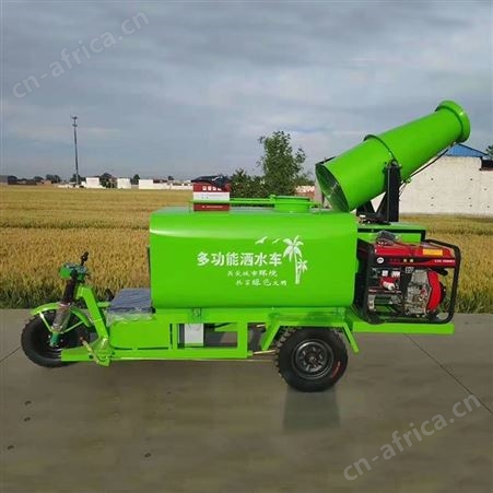 轮胎式电动三轮洒水车 小型多功能道路雾炮车 省时省力