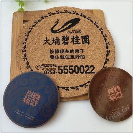 专业定制软木隔热丝印杯垫可印LOGO创意小商品生活实用来图定制