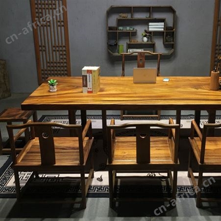 茶桌椅组合 实木新中式阳台功夫泡茶桌 家用小茶台套装 桌子一体整装